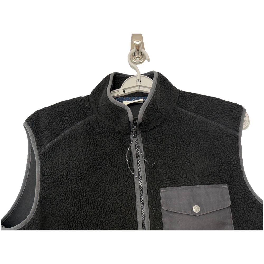 Fjallraven Vardag Deep Pile Fleece Vest Black Men's L Outdoor Utility Gorpcore - Picture 3 of 9